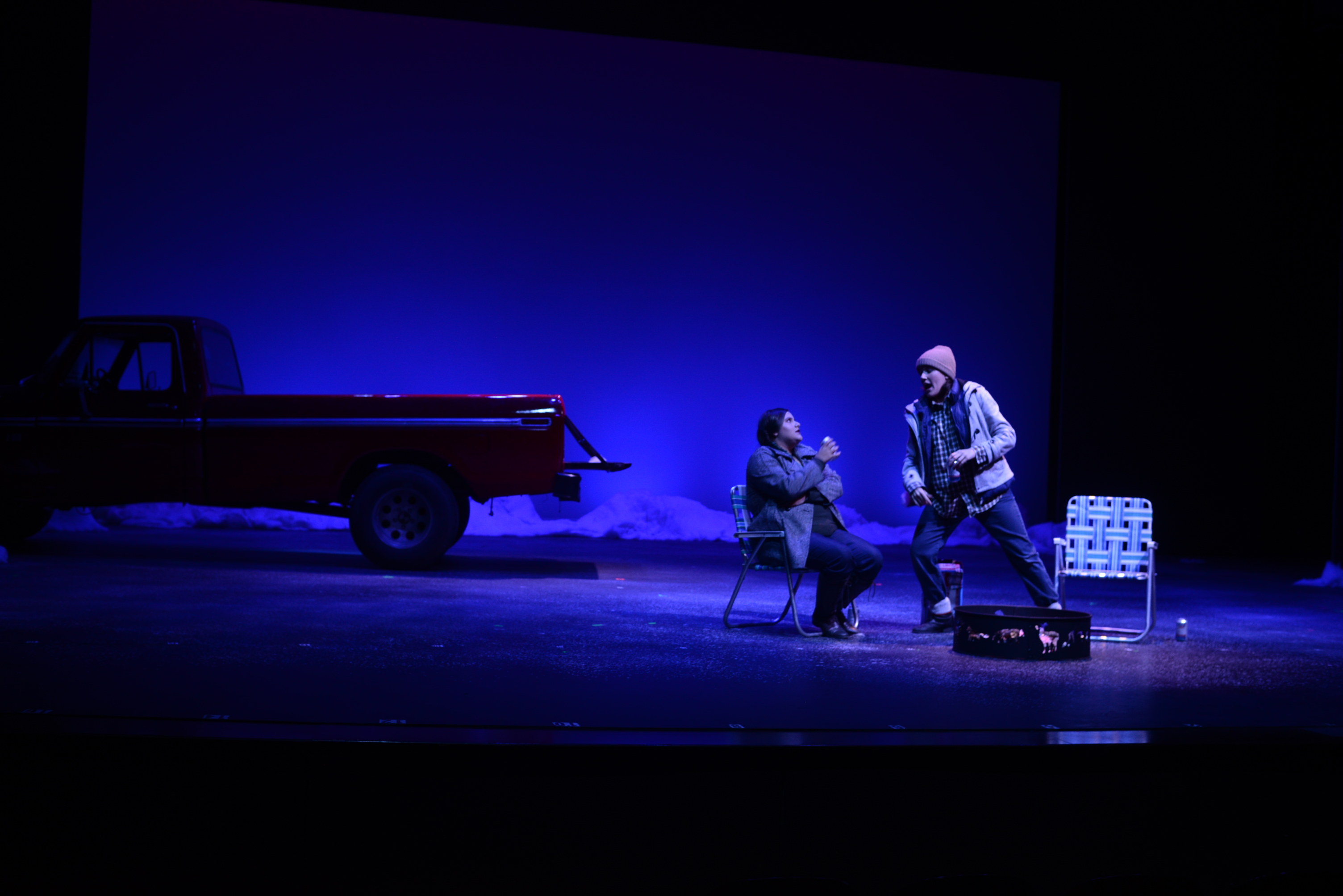 Almost, Maine
Chipola College, Marianna, Florida
Playwright - John Cariani
Director - Charles Sirmon
Scenic/Lighting Design - Constance R Smith
Costume Design - Zac West
Technical Direction - Constance R Smith
Photos - Joseph Daniel Williams