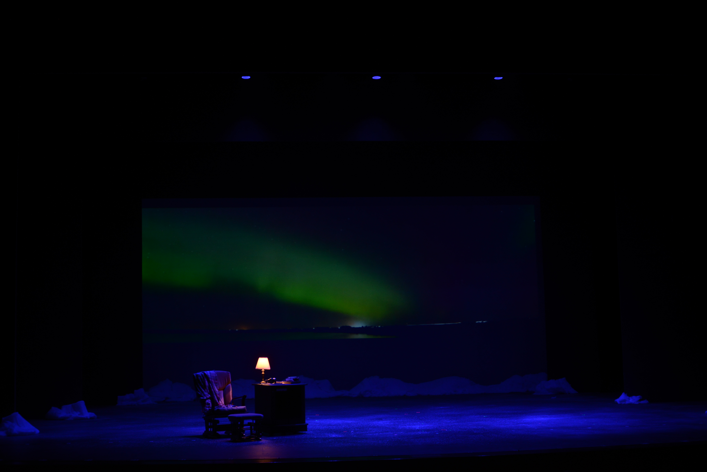 Almost, Maine
Chipola College, Marianna, Florida
Playwright - John Cariani
Director - Charles Sirmon
Scenic/Lighting Design - Constance R Smith
Costume Design - Zac West
Technical Direction - Constance R Smith
Photos - Joseph Daniel Williams